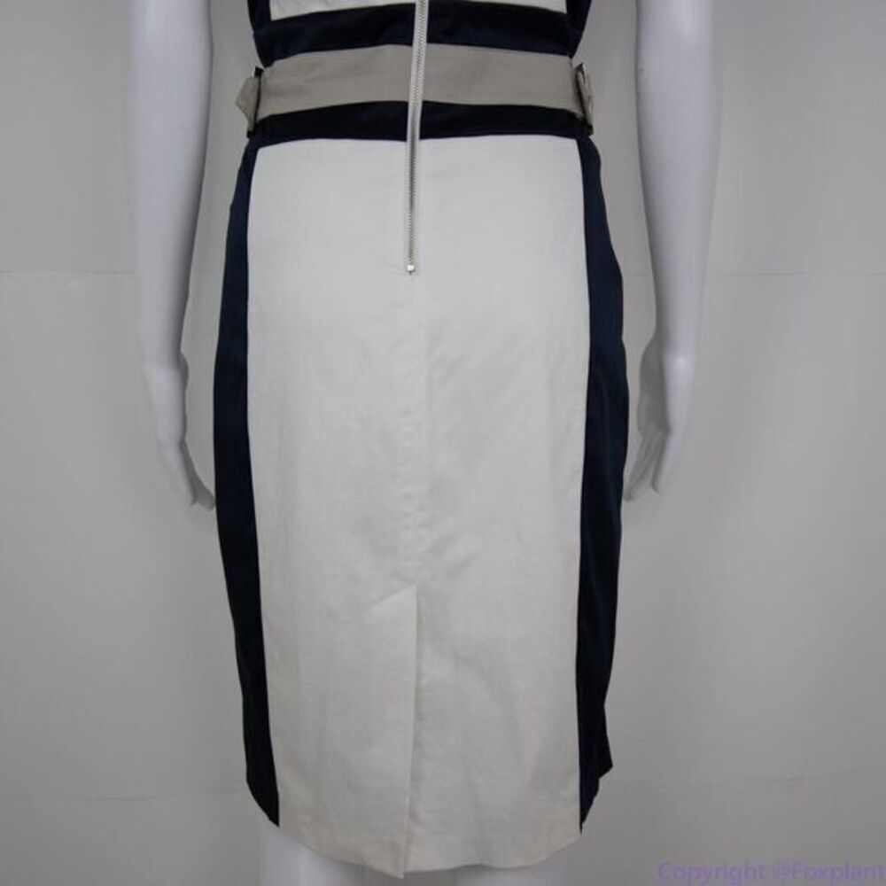 Joseph Ribkoff‎ black white sheath dress capped sleeves dress, 8 - Picture 9 of 16